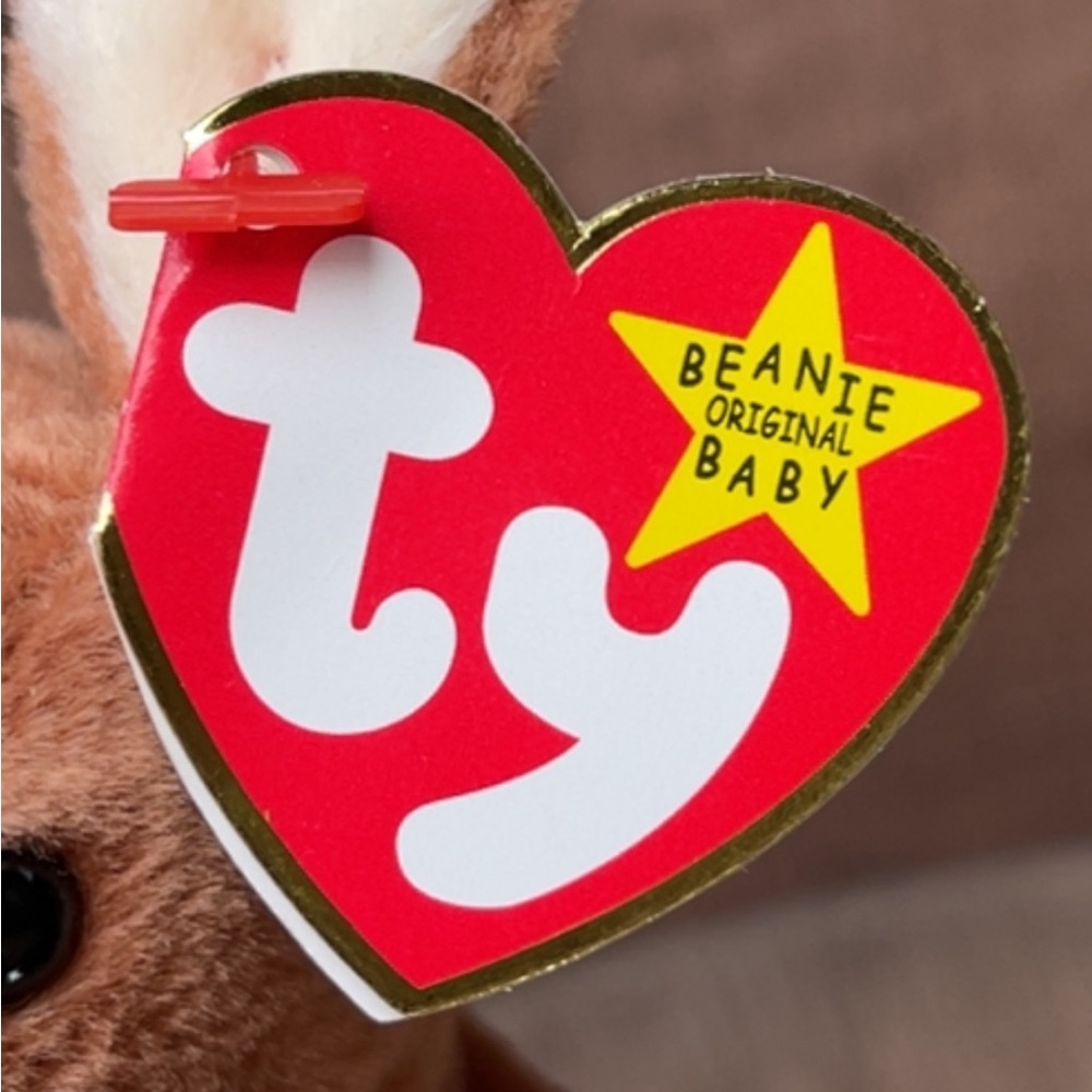 96 - Ty - Pouch the Kangaroo Beanie Baby - Picture 3 of 6